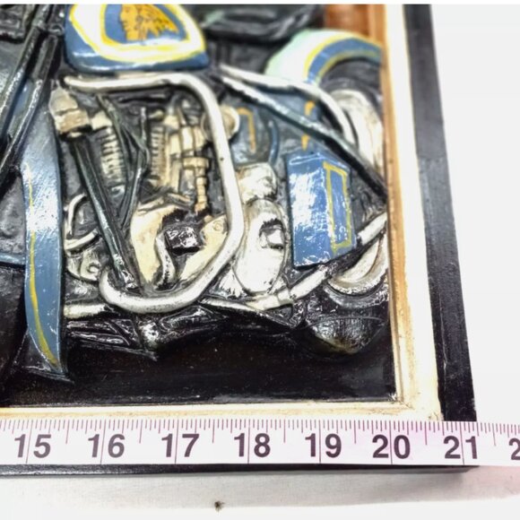 Route 66 3D Wooden Wall Plaque Indian Motorcycle “The Mother Road” 15x21 - Picture 13 of 13